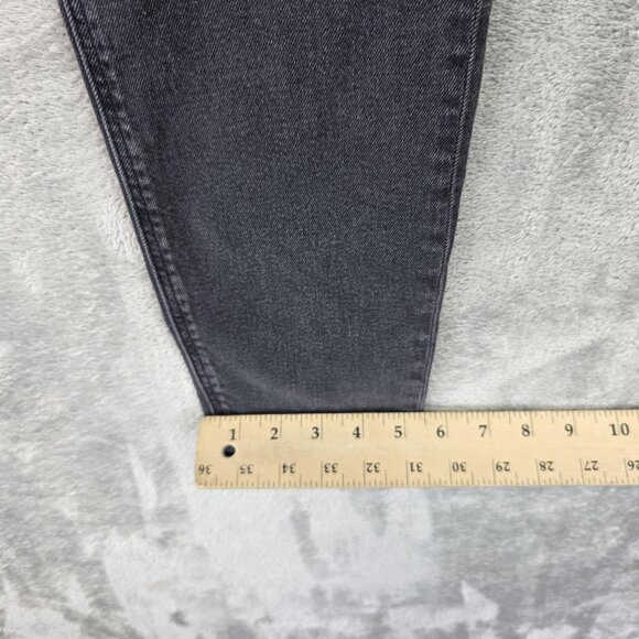 American Eagle Mom Jeans Womens Size 0 Gray Tapered Stretch Denim Ankle Pants - Picture 7 of 11